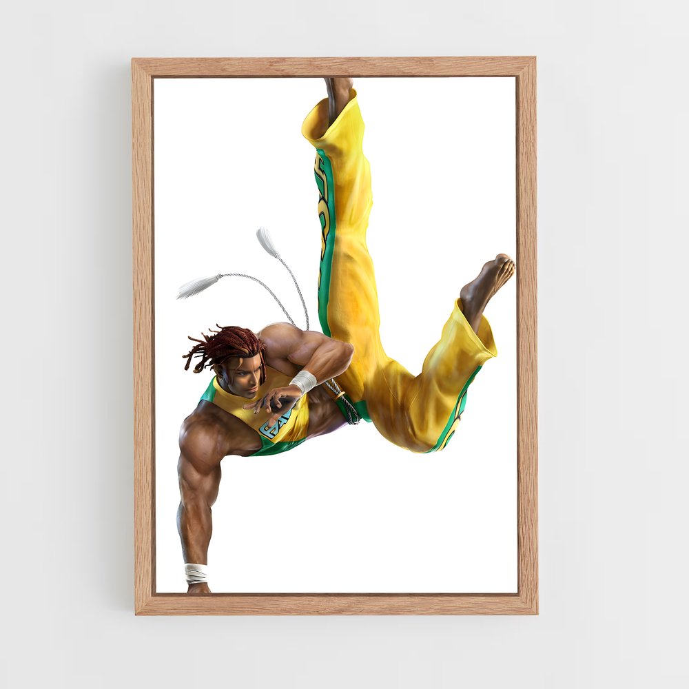 Poster Eddy gordo – affiche Capoeira (vue 4)